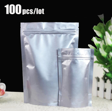 100pcs/lot High-quality Aluminum Foil Zip Bag Stand Up Zipper Lock Food Savers Retail Packaging Bag Gift Bag 2024 - buy cheap