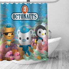 Custom Octonauts New Arrival Polyester Fabric Printing Shower Curtain Waterproof With Hooks Bath Curtain For Bathroom Gift 2024 - buy cheap
