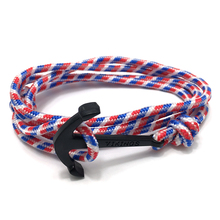 Handmade Rope Hook Bracelets New Fashion Anchor Bracelet Men Charm Survival Paracord  Male Wrap Sport  Bracelet  Wholesale 2024 - buy cheap