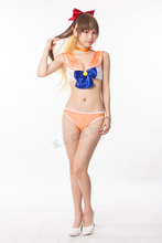 Popular Swimsuit Swimwear Cos Minako Aino Cosplay Costume Sexy Peach John 2024 - buy cheap