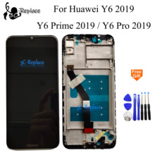 2019 Original 6.1 inch For Huawei Y6 2019 / Y6 Prime / Y6 Pro LCD Display Touch Screen Digitizer Assembly With Frame Free Tools 2024 - buy cheap