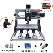 Mini CNC1610 Laser Engraving Machine ER11 with 500mw 2500mw 5500mw Head GRBL Wood Router PCB Milling Wood Carving Machine 2024 - compre barato