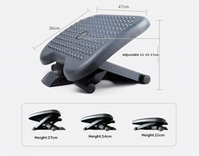 Under Desk Foot Rest & Adjustable Footrest - Ergonomic Footrest for Desk Office Foot Rest Under Desk with Foot Massager Black 2024 - buy cheap