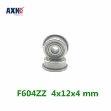 Axk-rodamiento de brida F604zz, 4x12x4 Mm, Abec-5, 10 Uds., cojinetes con bridas F604 Z, bola Zz 2024 - compra barato