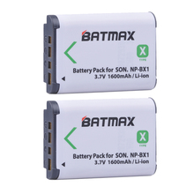 Аккумулятор Batmax для камеры SONY DSC RX1, 2 шт., Аккумулятор для камеры NP BX1, RX1, RX100, RX100iii, M3, M2, RX1R, HX300, HX400, HX50, HX60, GWP88, PJ240E, AS15, WX350 2024 - купить недорого