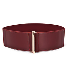 [Himunu] Fashion Belts For Women Elastic Patent Leather Woman Belt Wide Women's Belts Casual Ceinture Femme Cowskin Paski Damski 2024 - buy cheap