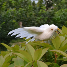 12cm feathers bird spreading wings white bird model toy ,craft,garden decoration a1888 2024 - buy cheap