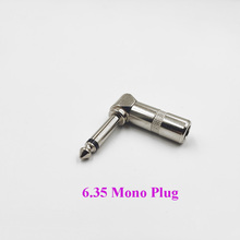 4pcs 6.35 Mono Sophomore Core Jack 6.35mm Amplifier Plug 6.5 90 Degrees Audio Connector TRS Plugs 2024 - buy cheap