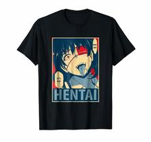 Por que não vamos jogar hentai kakegurui midari ikishima unissex preto camiseta 2019 moda masculina o-pescoço casual impresso 2024 - compre barato