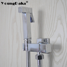 Mini Hand held Bidet Shower Sprayer Faucet Needn't Punch Toilet Jet Cleaner Portable Shattaf High Pressure Brass Corner Valve 2024 - buy cheap