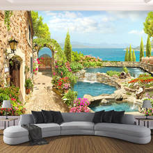 High Quality Custom 3D Photo Wallpaper For Bedroom Walls 3D Garden Landscape Background Wall Painting Home Decor Living Room 2024 - buy cheap