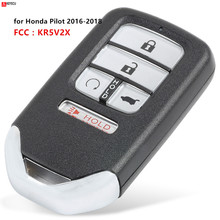 Keyecu New Smart Car key shell Replacement Remote Key Shell Case Fob for Honda Pilot 2016 2017 2018 -Fcc ID:KR5V2X 2024 - buy cheap