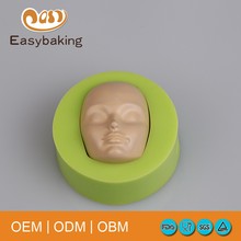 Molde de silicone pop adorável bebê em forma de rosto, ferramenta de cozinha para decoração de bolo fondant 2024 - compre barato