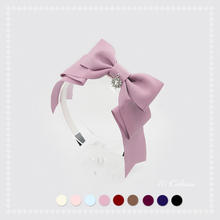 Nereid Handmade GEM Folded Hairband KC Bows Trim Lolita Sweet Headband Headwear 8 Colors 2024 - buy cheap