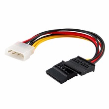 4Pin IDE Molex до 2 Serial ATA SATA Y Splitter Жесткий питание электропривода кабель 2024 - купить недорого