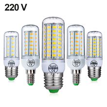 E27 LED Lamp E14 LED Bulb SMD5730 220V Corn Bulb 24 36 48 56 69 72LEDs Chandelier Candle LED Light For Home Decoration Ampoule 2024 - buy cheap