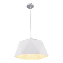 NEW Global Minimalist Simple Pendant lights geometry aluminum shade Pendant Lamps Restaurant Bar Abajur white black 2024 - buy cheap