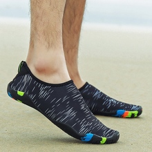 Men Women Aqua Shoes Beach Summer Outdoor Wading Shoes Swimming Slipper On Surf Quick-Drying Shoes Skin Sock Striped Water Shoes 2024 - buy cheap