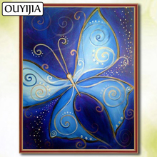 Butterfly Animal Flowers Bird 5D DIY Diamond Painting Full Square OUYIJIA Diamond Mosaic Picture Of Rhinestone Embroidery Sale 2024 - buy cheap