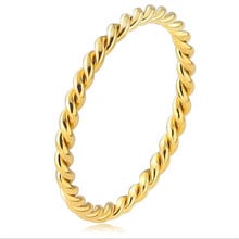 Shi09 anéis de aço inoxidável unissex 316 l, anéis dourados a vácuo para homens e mulheres, revestimento a vácuo com 2mm para desbotamento fácil e anti-alérgica 2024 - compre barato