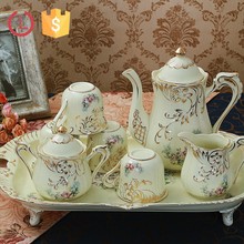 Полный набор Британский Royal bone china Кофе Посуда для напитков фарфор Чай кружка лоток Керамика Чай горшок кувшин чайник для свадебные подарки 2024 - купить недорого