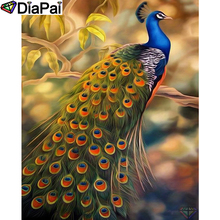 DIAPAI 5D DIY Diamond Painting 100% Full Square/Round Drill "Animal peacock" Diamond Embroidery Cross Stitch 3D Decor A22409 2024 - buy cheap