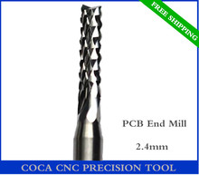 2.4mm,Free shipping,CNC Computer machine tool,Print Circuit Board End Mill,Solid Carbide Micro Corn drill bit,Mould, plastic 2024 - buy cheap