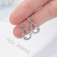 Exquisite Top Quality Korean Style Drop Earings 5A Zirconia Crystal Hoop Pendant  Earrings Wedding Party Jewelry for Women 2024 - buy cheap