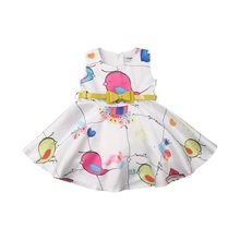 Emmababy Kid Baby Girl Dresses Sleeveless Princess Pageant Party Tutu Cartoon Dress Sundress 2024 - buy cheap