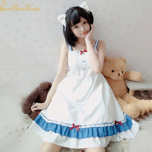 Cute Girl Halloween Cosplay Sweet Lolita Dress Blue Lolita Uniform College Uniform Sailor Costume Anime Navy Dress Student Suit 2024 - buy cheap