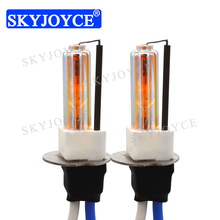 SKYJOYCE 1 Pair 12V 35W 55W H3C Ceramics HID Bulb 3000K Yellow 4300K 6000K Metal Holder Base H3C HID Bulb Car Headlight HID Bulb 2024 - buy cheap