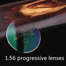 quality HMC 1.56 myopia progressive glasses lenses cr39 green coating uv protection anti scratch multifocal optical lens 2024 - buy cheap