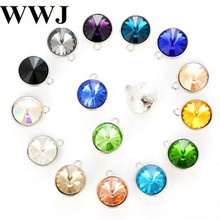 12mm 20pcs Round shape Crystal glass loose rhinestones Pendant/Bracelet/diy clothing accessories 2024 - buy cheap