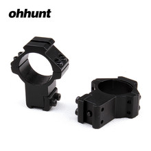 ohhunt 30mm 2PCs 11mm High Profile Dovetail .22 Airgun Rings with Stop Pin 20mm Rail For Hunting Scope Mount 2024 - buy cheap