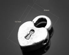 100pcs Antique Silver Love Lock Charms Pendant-DIY Jewelry Findings Earrings Necklace Braclet Cell Phone Accessories13.7mmX9.6mm 2024 - buy cheap