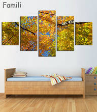 5Pieces Hot Unframed Canvas Painting Modern Oil Painting Canvas Pictures Autumn Landscape Wall Pictures for Room Modular Picture 2024 - buy cheap