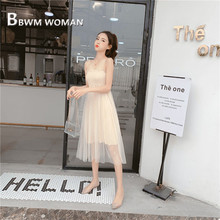 2019 Summer High Waist Women Dress Fairy Slim Fashion Female Dresses 2024 - buy cheap