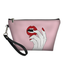 Ruído rosa bolsa de maquiagem portátil feminina, organizador para viagem, para cosméticos 2024 - compre barato