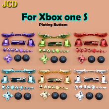 JCD Full Plating Buttons Set Kits For Xbox One S Slim Controller Thumbstick Bumper Trigger Analog Stick D-pad ABXY Buttons 2024 - buy cheap