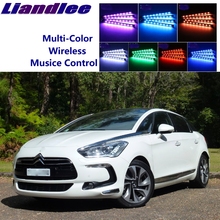 LiandLee Car Glow Interior Floor Decorative Atmosphere Seats Accent Ambient Neon light For Citroen DS5 DS 5 LS 2024 - buy cheap