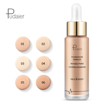 6 cores base de fundação maquiagem rosto profissional acabamento fosco líquido nude compõem corretivo creme à prova dwaterproof água natural cosméticos 2024 - compre barato