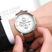 Часы CUENA, модные, Роскошные, брендовые, мужские, кварцевые, из нержавеющей стали, с циферблатом, повседневные, bracelee, наручные часы orologio uomo 2024 - купить недорого