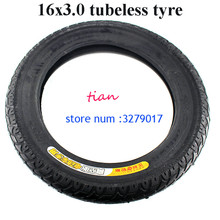 Free Shipping 16x3.0Thickening and stab-proof outer tire Electric Wheel Tire Explosion-proof Battery Car Vacuum /tubeless Tire 2024 - buy cheap