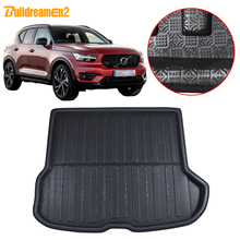 Buildreamen2 Car Rear Trunk Mat Floor Tray Boot Liner Cargo Mud Carpet Protector Pad Waterproof For Volvo XC40 2017 2018 2024 - buy cheap