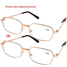 Óculos de leitura unissex com lentes de resina, armação completa de metal super leve anti fadiga para os olhos 2024 - compre barato