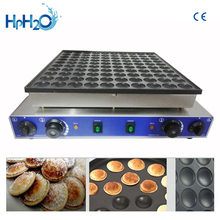 Commercial electric 100 Holes  biscuit Dutch poffertjes Grills mini pancake waffle maker poffertjes iron cooker 2024 - buy cheap