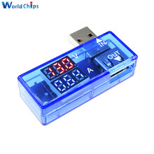 Mini 5V rojo azul corriente USB medidor de voltaje voltímetro amperímetro Detector pantalla Digital teléfono móvil cargador Doctor 2024 - compra barato