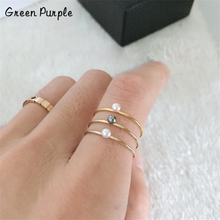 Gold Rings Natural Freshwater Pearl Jewelry Knuckle Mujer Boho Bague Femme Minimalism Anelli Joyas Aneis Ring for Women Anillos 2024 - buy cheap