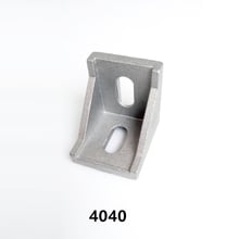 20pcs 4040 Aluminum Corner Fitting Angle Bracket 40x40 L connector Brackets fastener for 4040 Industrial aluminum profile 2024 - buy cheap