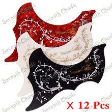 12 Pcs 40 " 41 " Folk Acoustic Guitar Pickguard Pick Guard Anti-scratch Plate With Hummingbird Flower Decorative Pattern 2024 - buy cheap